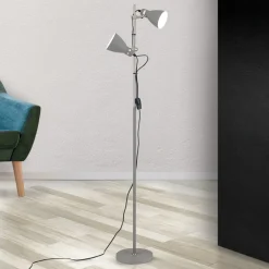 ORION School gulvlampe med to spot, grå