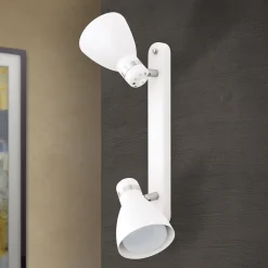 School loftspot, 2 lyskilder, hvidt^ORION Outlet