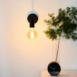 Lucide Væglamper>Scott væglampe, sort