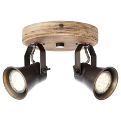 Brilliant Seed loftspot, 2 lyskilder, sort