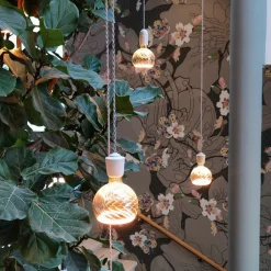 SEGULA floating globe twisted G150 E27 6 W grå