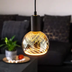 SEGULA floating globe twisted G150 E27 6 W grå