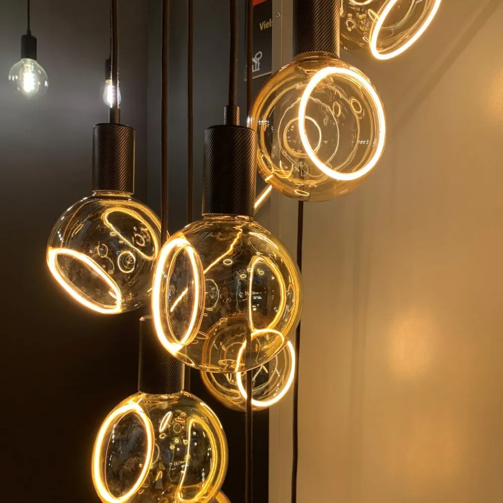 Floating LED-globe G150 E27 4,5 W guld 45°^SEGULA New