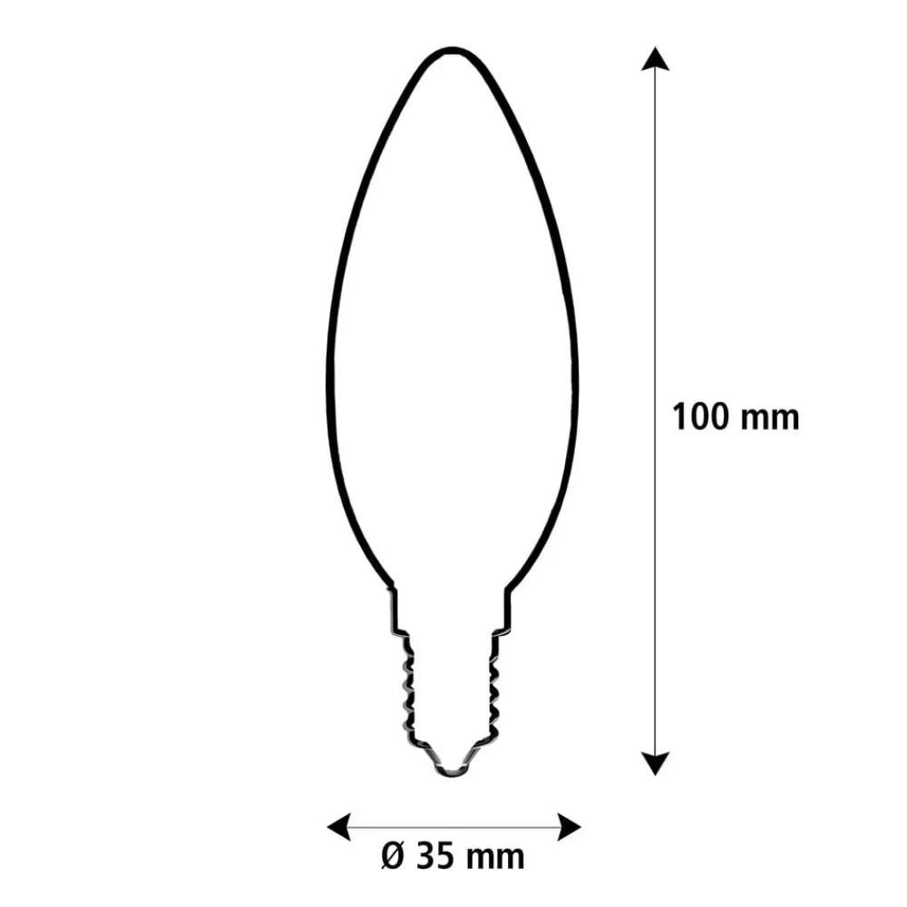SEGULA Filament Pære>LED Elegant Line E14 3W Stearinlys 2.200 K Glødetråd dæmpbar