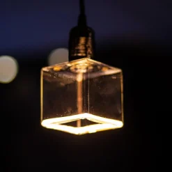 LED Floating-Cube 86 E27 4,5W varmhvid klar^SEGULA New