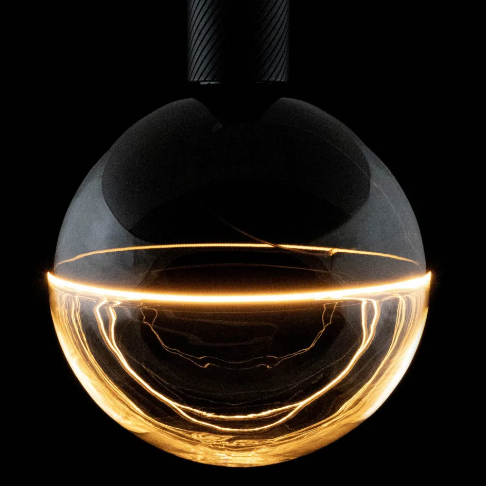 LED-Globe Illusion E27 G190 klar/sort 6W 1900K dæmpbar^SEGULA Outlet