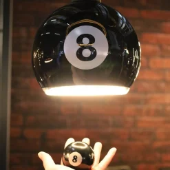 SEGULA LED-kugle Flydende Billard sort 8, E27, G200 4 W 922