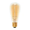 LED-pære E27 ST64 5W 2.200K guld/guld dæmpbar^SEGULA New
