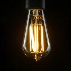 rustik LED-pære Long Style E27 6,5 W klar^SEGULA