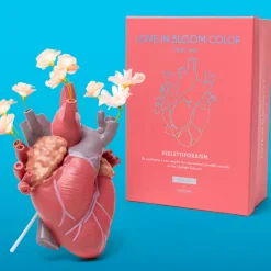 SELETTI Love in Bloom-vase, farverig, højde 25 cm, porcelæn