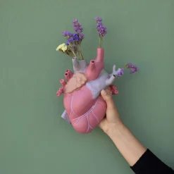 SELETTI Love in Bloom-vase, farverig, højde 25 cm, porcelæn