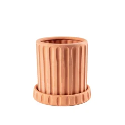 Vase Magna Graecia Dorico, underkop, terracotta^SELETTI Discount
