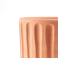 Vase Magna Graecia Dorico, underkop, terracotta^SELETTI Discount