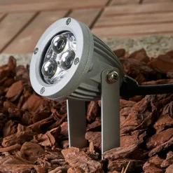Sendling LED-lampe med jordspyd lavet af trykstøbt aluminium^Ledino Outlet