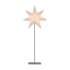 STAR TRADING Sensy stående stjerne mini, højde 83 cm, creme