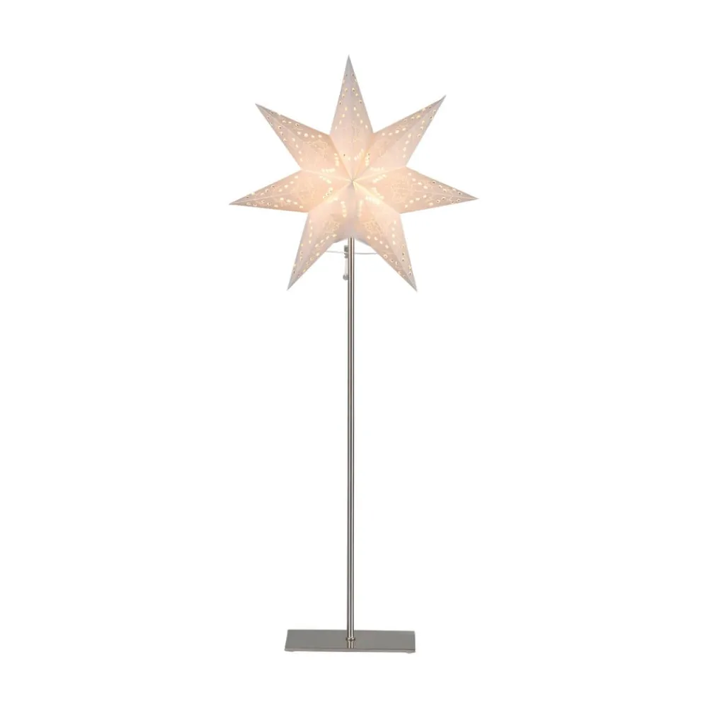 STAR TRADING Sensy stående stjerne mini, højde 83 cm, creme