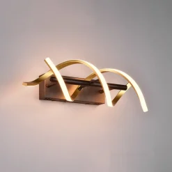 Trio Lighting Væglamper>Sequence LED-væglampe, dæmpbar, CCT, messing