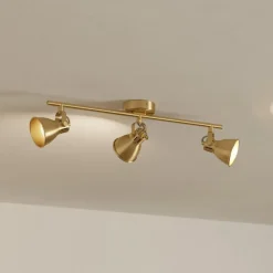 Seras loftsspot, børstet messing-guld, 3-flamme^EGLO Hot