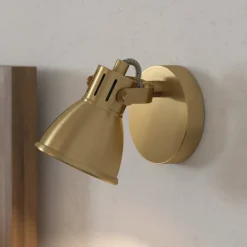 EGLO Seras vægspot, børstet messing-guld, 1-lys