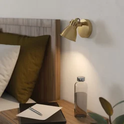 EGLO Seras vægspot, børstet messing-guld, 1-lys