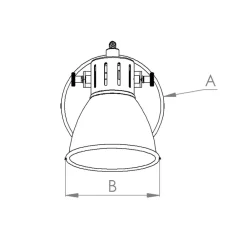 EGLO Seras vægspot, børstet messing-guld, 1-lys