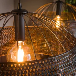 Setengah hængelampe 2 lyskilder, skærme som svampe^Zijlstra Outlet