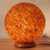 Sfærisk ravfarvet LED-bordlampe^Wagner Life Outlet