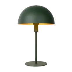 Lucide Bordlamper>Siemon bordlampe i stål, Ø 25 cm, grøn