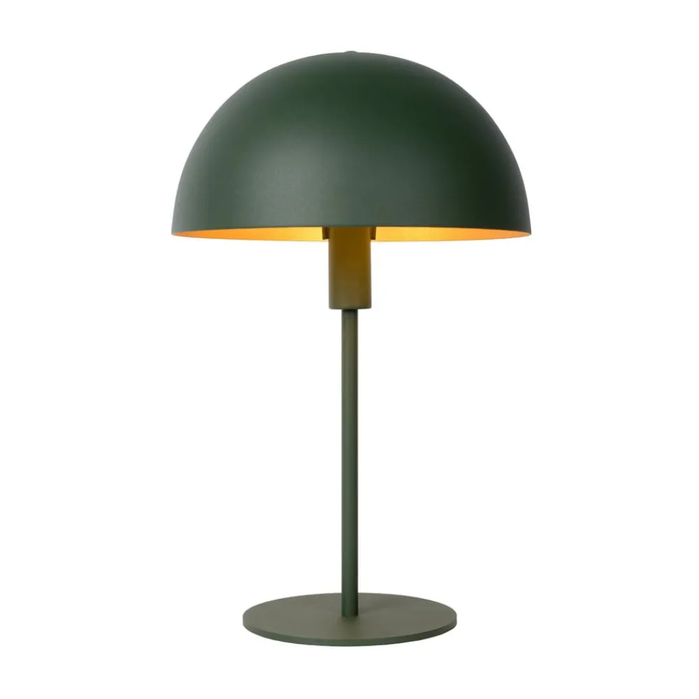 Lucide Bordlamper>Siemon bordlampe i stål, Ø 25 cm, grøn