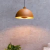 Lucide Pendellamper>Siemon hængelampe af stål, Ø 40 cm, okkergul