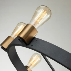 Silas lysekrone, sort, 8 lyskilder, Ø 82,9cm^Quintiesse Best