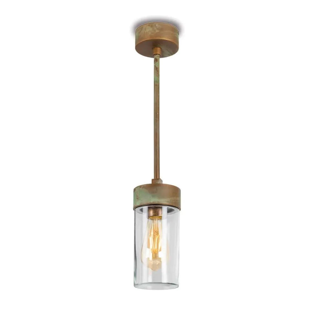 Moretti Luce Silindar 3358 hængelampe, messing antik/klar