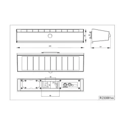 Reality Leuchten Silves solcellelampe til vægmontering, sort, sensor, IP44