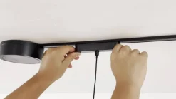 Skinne system 48V Lumaro, pendel, cylinder, 5 lyskilder, sort^Lindby Sale