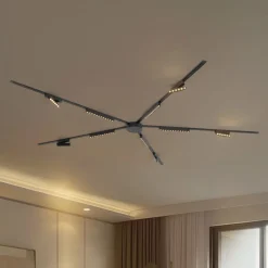 Lindby Arbejdsrum/Kontor|Skinnesystem>Skinnesystem 48V Lumaro, 10 LED-lister, sort, CCT