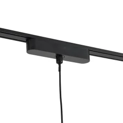 Lindby Skinnesystem 48V Lumaro, pendel, 5 lyskilder, sort, dæmpbar