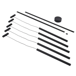 Lindby Skinnesystem 48V Lumaro, pendel, 5 lyskilder, sort, dæmpbar