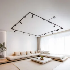 Skinnesystem 48V Lumaro spots 16-flg. sort Ø4cm dæmpbar^Lindby Best