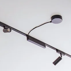 Skinnesystem 48V Lumaro spots 16-flg. sort Ø4cm dæmpbar^Lindby Best