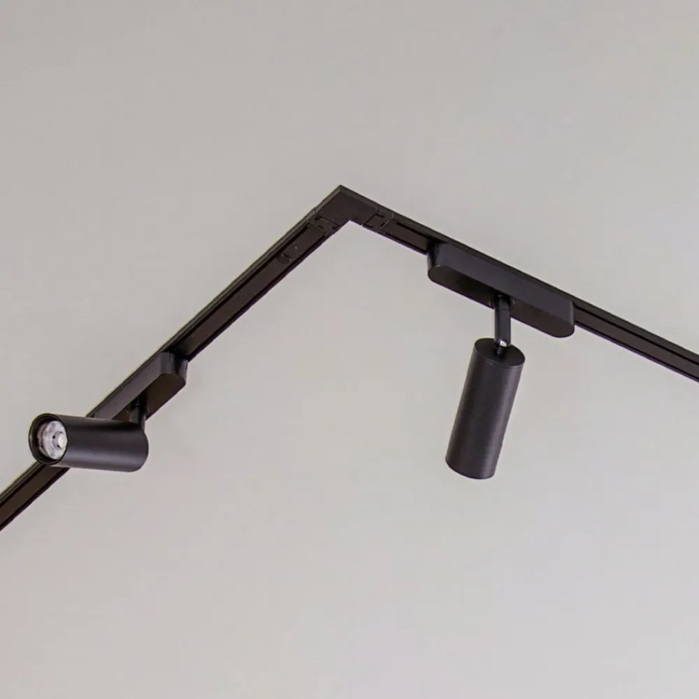 Skinnesystem 48V Lumaro spots 16-flg. sort Ø4cm dæmpbar^Lindby Best