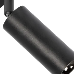 Lindby Skinnesystem 48V Lumaro, spots, 11 lyskilder, sort, Ø4cm, dæmpbar