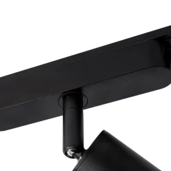 Lindby Skinnesystem 48V Lumaro, spots, 11 lyskilder, sort, Ø4cm, dæmpbar