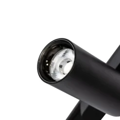 Lindby Skinnesystem 48V Lumaro, spots, 11 lyskilder, sort, Ø4cm, dæmpbar