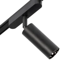 Skinnesystem 48V Lumaro, spots, 7 lyskilder, sort, Ø 4 cm^Lindby New