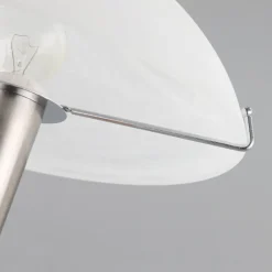 Lindby Skøn Viola bordlampe i mat nikkel