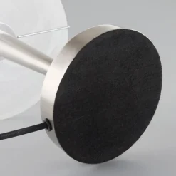 Lindby Skøn Viola bordlampe i mat nikkel