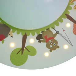 Børn Niermann Standby Skovens Sjove Dyr loftlampe, 1 lyskilde, 20 LED’er