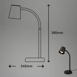 Briloner Skriva bordlampe, GU10-fatning, sort