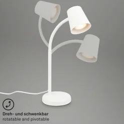 Briloner Skriva bordlampe, GU10-fatning, hvid