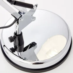 Skrivebordslampe Henry, krom, højde 50 cm, justerbar^Brilliant